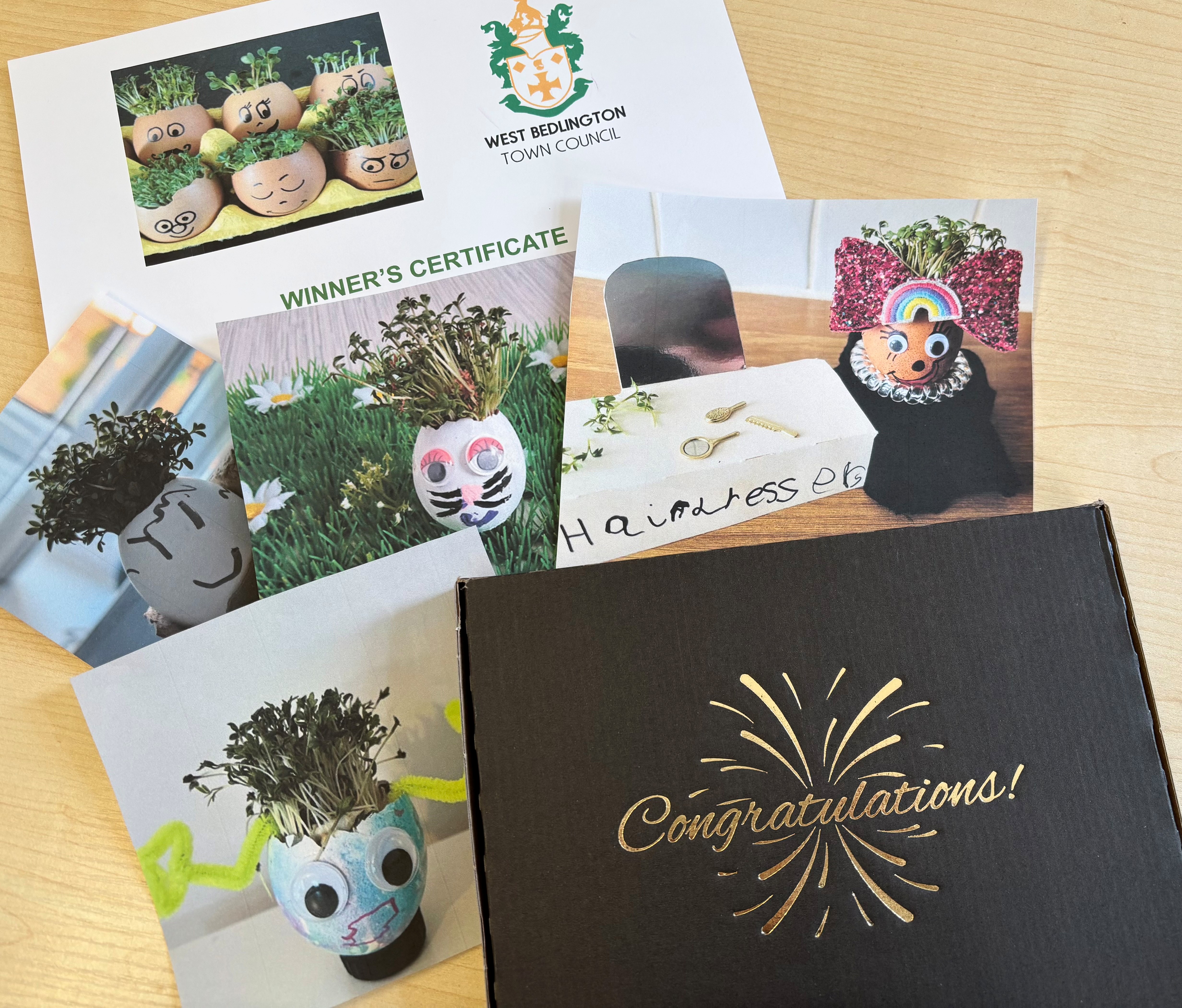 Eggcellent cress-head entries